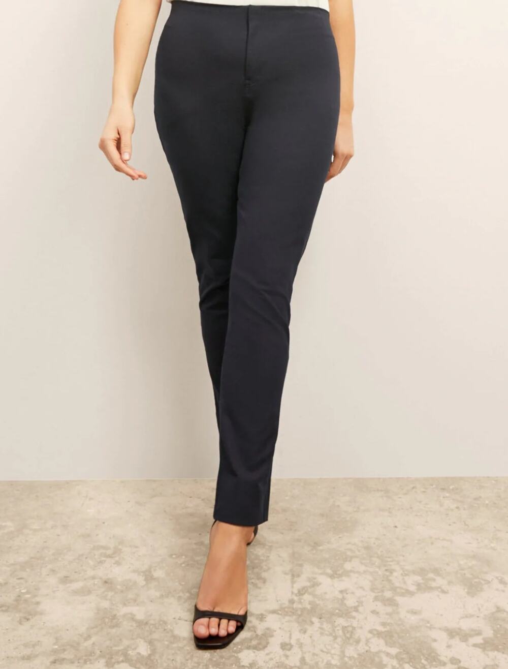 MM. LaFleur The Hockley Jean Eco Better Than Denim Adjustable Hem Size 12 Navy